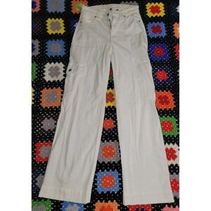American Eagle High Rise Baggy Wide Leg Cargo Pants Women's Size 0 Waist 28